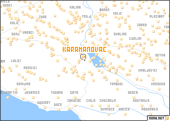 map of Karamanovac