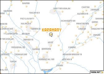 map of Karamany