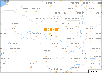 map of Karaman