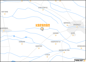 map of Karaman