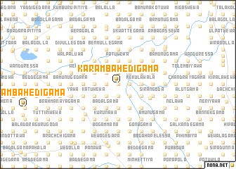 map of Karambahedigama