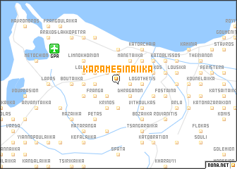 map of Karamesinaíika