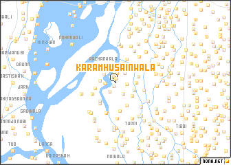 map of Karam Husainwāla