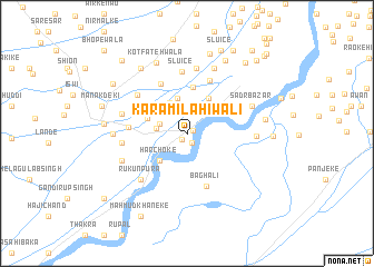 map of Karam Ilāhīwāli