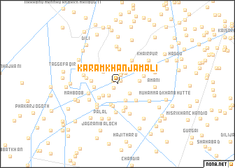 map of Karam Khān Jamāli