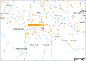 map of Karam Khān Magasi