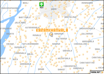 map of Karam Khānwāla