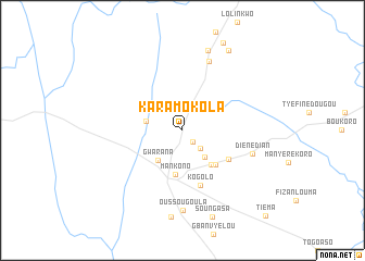 map of Karamokola