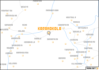 map of Karamokola