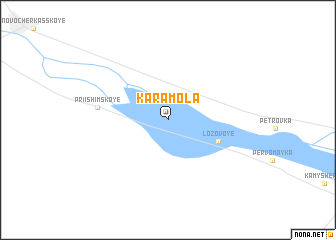 map of Karamola