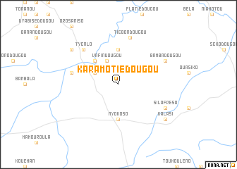 map of Karamotiédougou