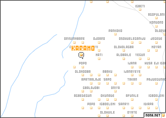 map of Karamo