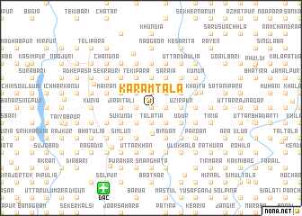 map of Karamtala