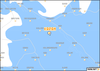 map of Karam