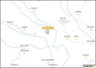 map of Karam