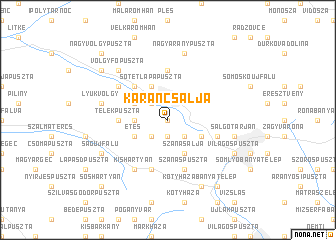 map of Karancsalja