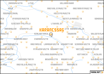 map of Karancsság