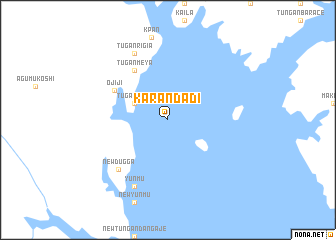 map of Karandadi