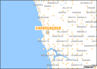 map of Karandagoda