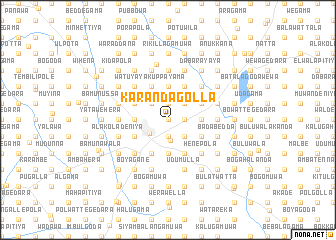 map of Karandagolla