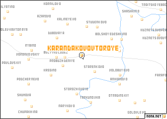 map of Karandakovo Vtoroye