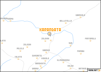 map of Karandata