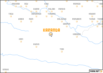 map of Karanda