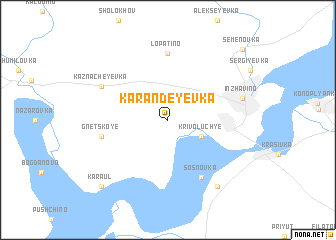 map of Karandeyevka