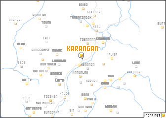 map of Karangan