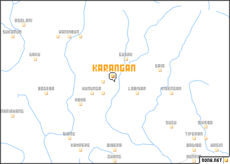 map of Karangan