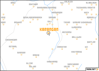 map of Karangān