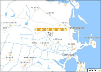 map of Karangbinangun