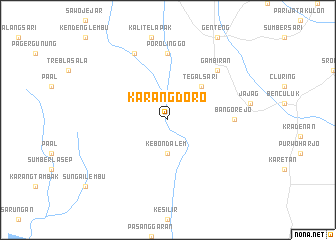 map of Karangdoro