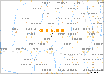 map of Karangduwur