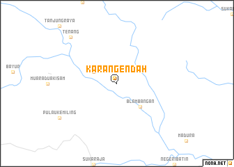 map of Karangendah