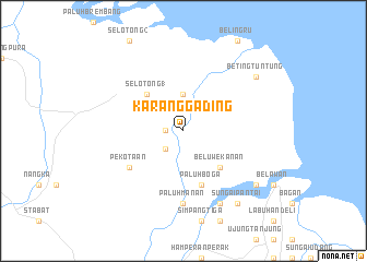 map of Karanggading