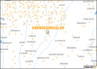 map of Karanggan-kulon