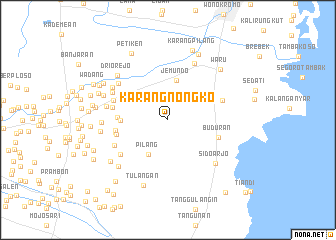 map of Karangnongko