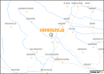 map of Karangrejo