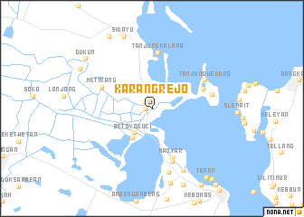 map of Karangrejo