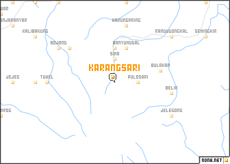 map of Karangsari