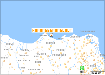 map of Karangserang-laut