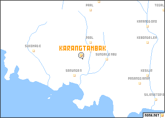 map of Karangtambak