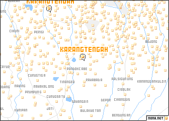 map of Karangtengah