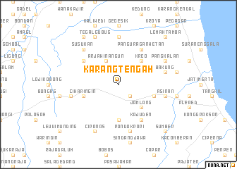 map of Karangtengah