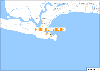 map of Karangtengah