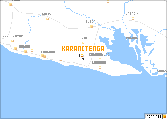map of Karangtenga