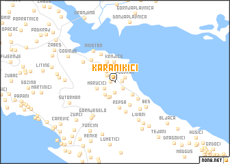 map of Karanikići