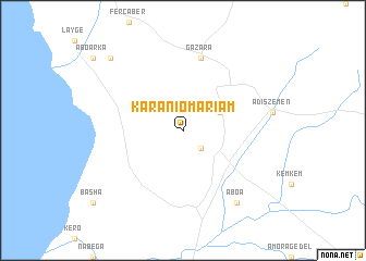 map of Karanio Mariam