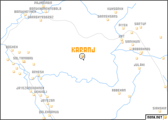 map of Kāranj